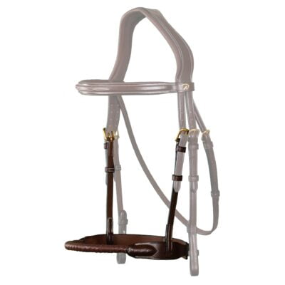 Dy'on Collection Leather Covered Rope Noseband